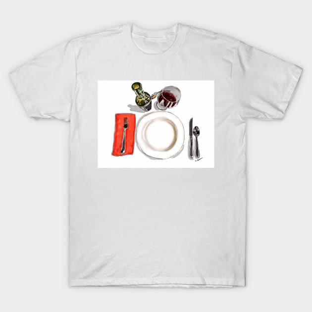 Cabernet with Dinner! T-Shirt by kschowe